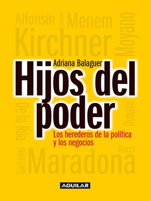 cover image of Hijos del poder